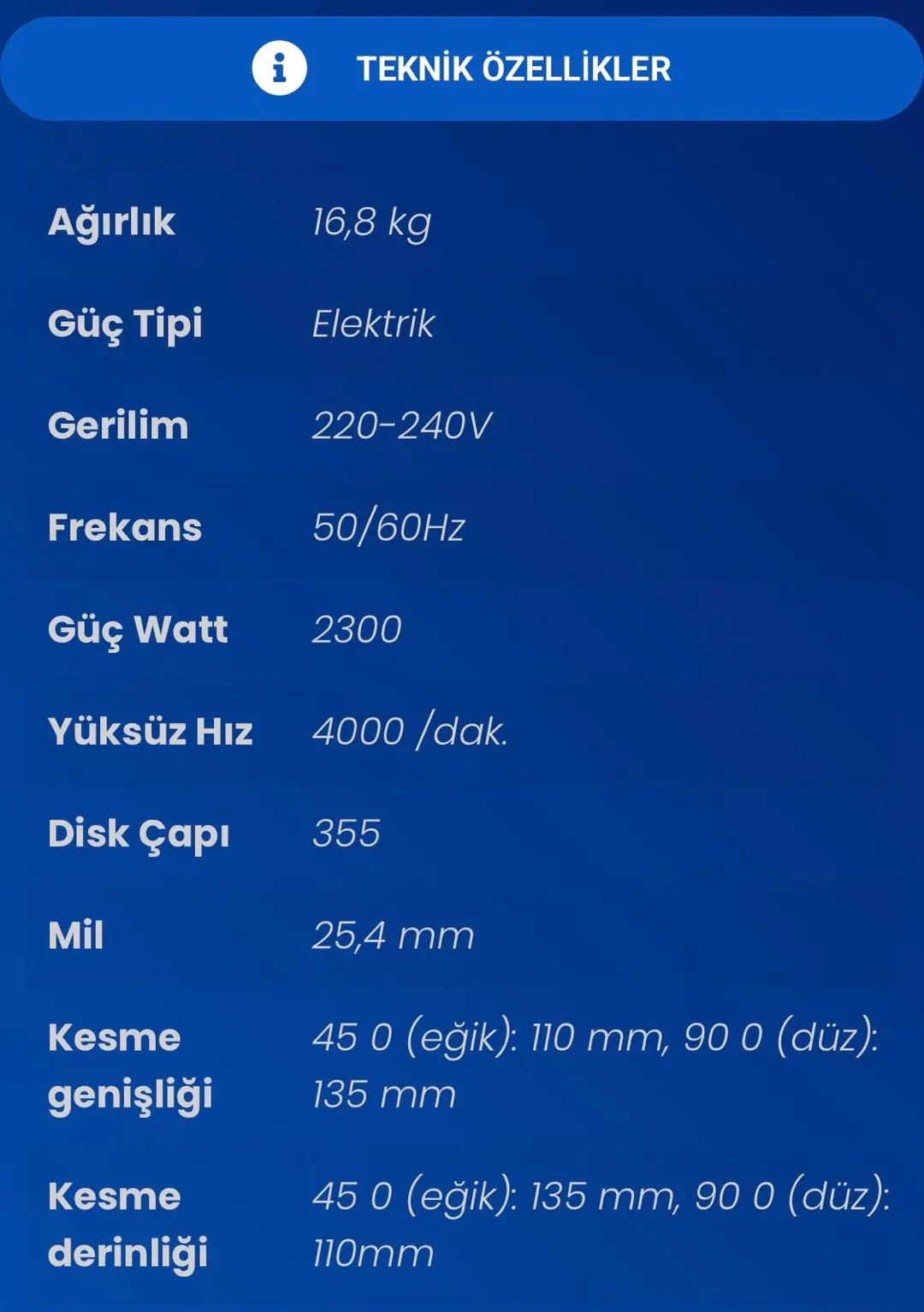 STECH END SPK355 PROFİL KESME 2300W