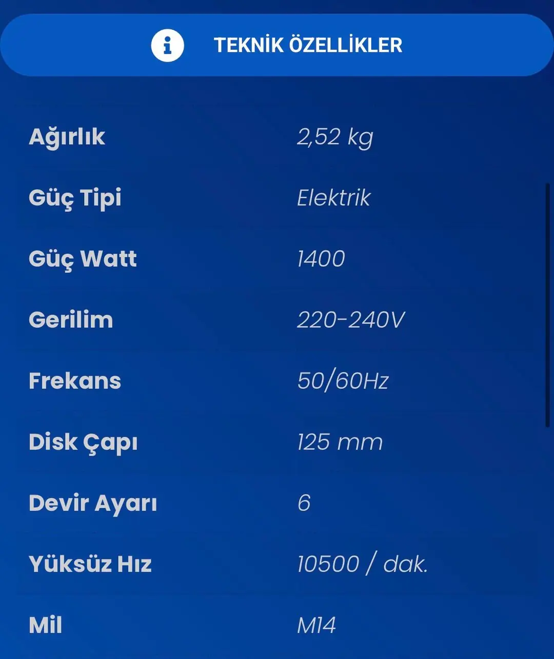 STECH END SAT14125S AVUÇ TAŞLAMA 125 MM 1400W
