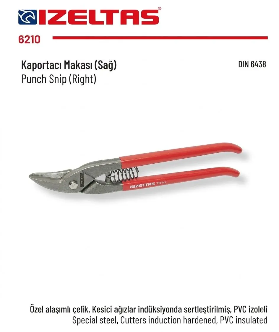 İZELTAŞ KAPORTACI MAKASI SAĞ 275 mm 6210270275