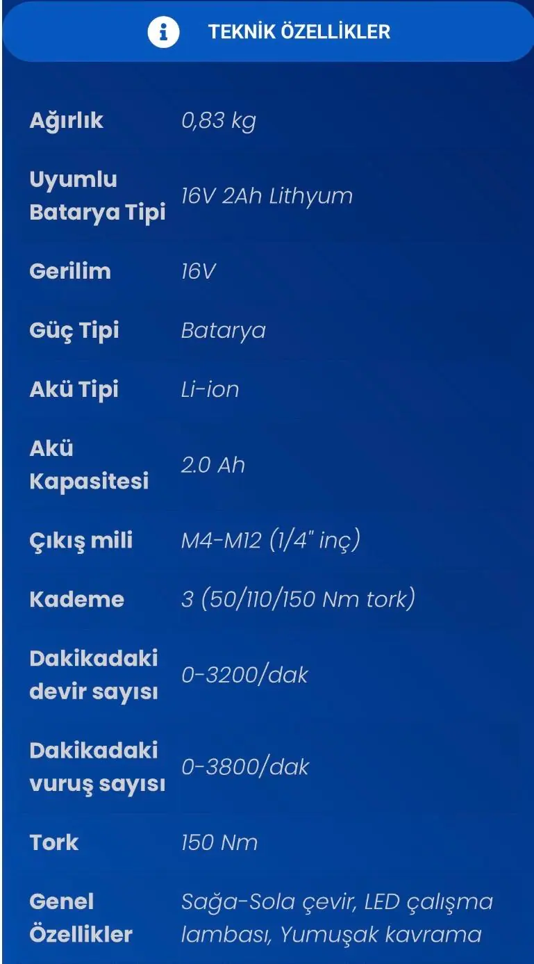 STECH END SX18 2x2 0 AH KÖMÜRSÜZ AKÜLÜ MATKAP