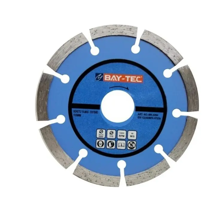 Ürün görseli: BAY TEC SOKETLİ ELMAS TESTERE 115 MM MK0264