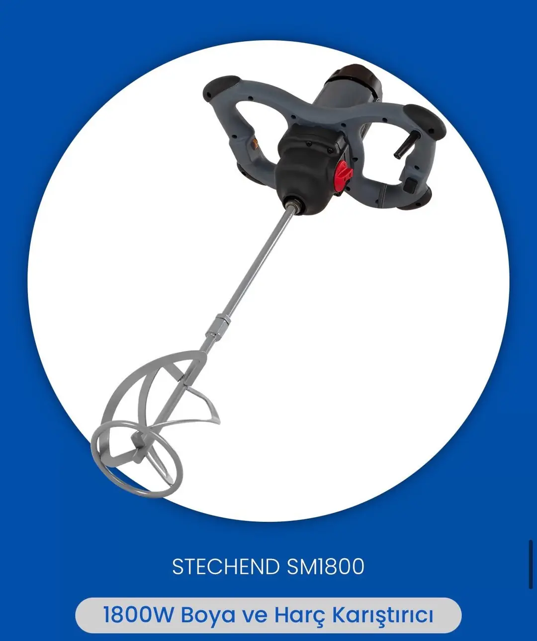 Ürün görseli: STECH END SM1800 BOYA VE HARÇ KARIŞTIRICI 1800W