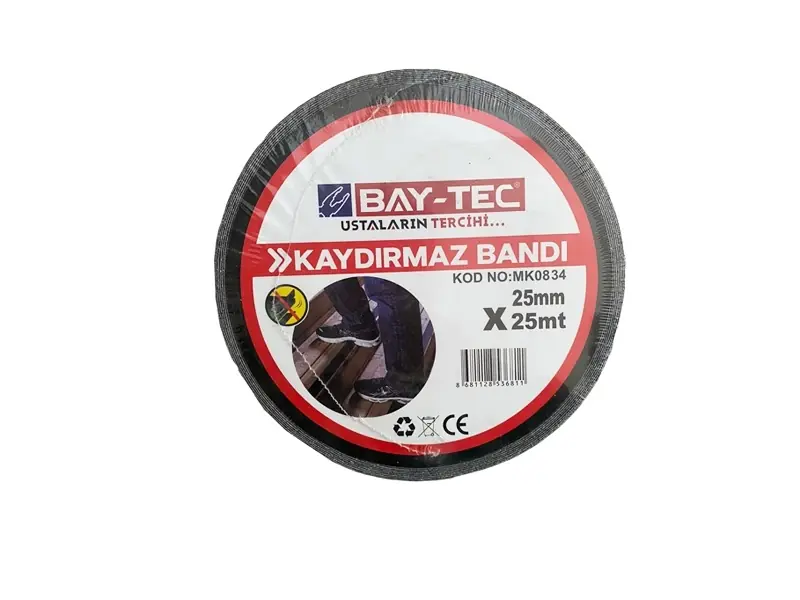 Ürün görseli: BAY TEC KAYDIRMAZ BANT 25MM 25 MT MK0834
