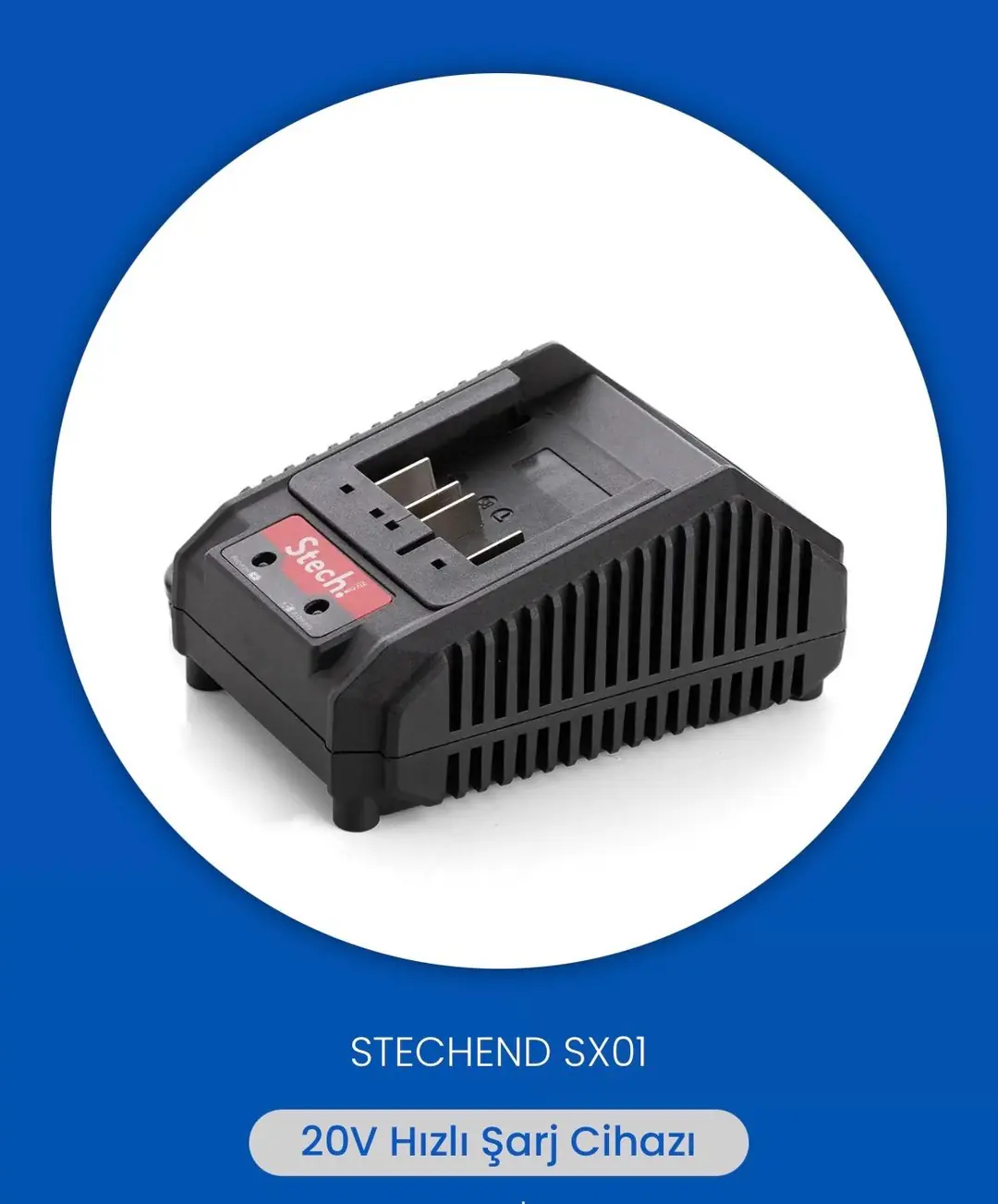 Ürün görseli: STECH END SX01 20V HIZLI ŞARJ CİHAZI