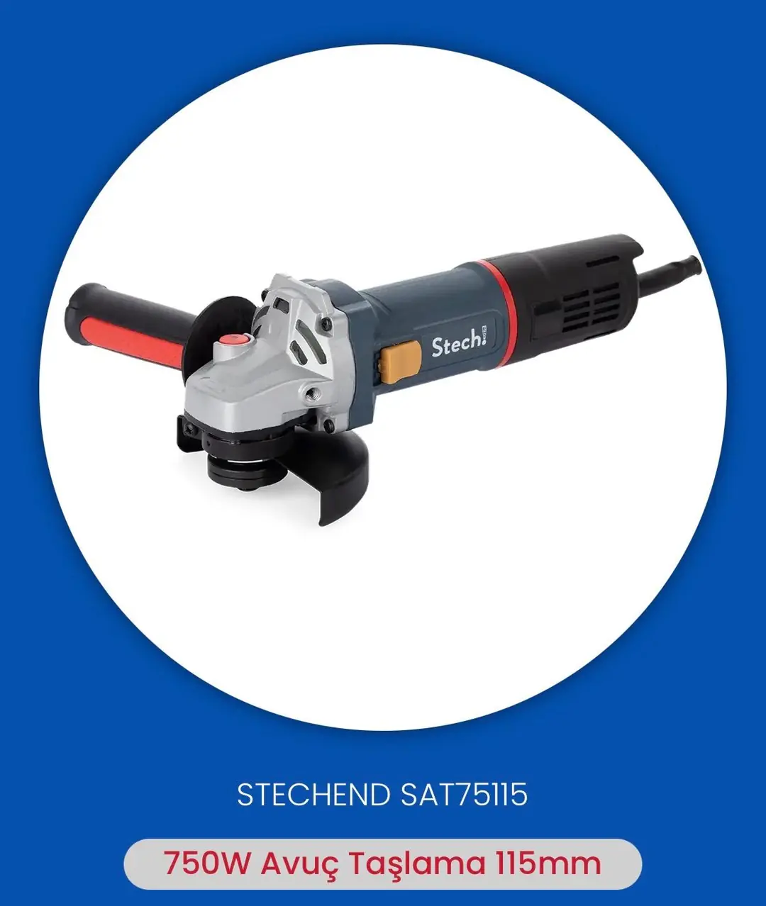 Ürün görseli: STECH END SAT95115 AVUÇ TAŞLAMA 115 MM 950W