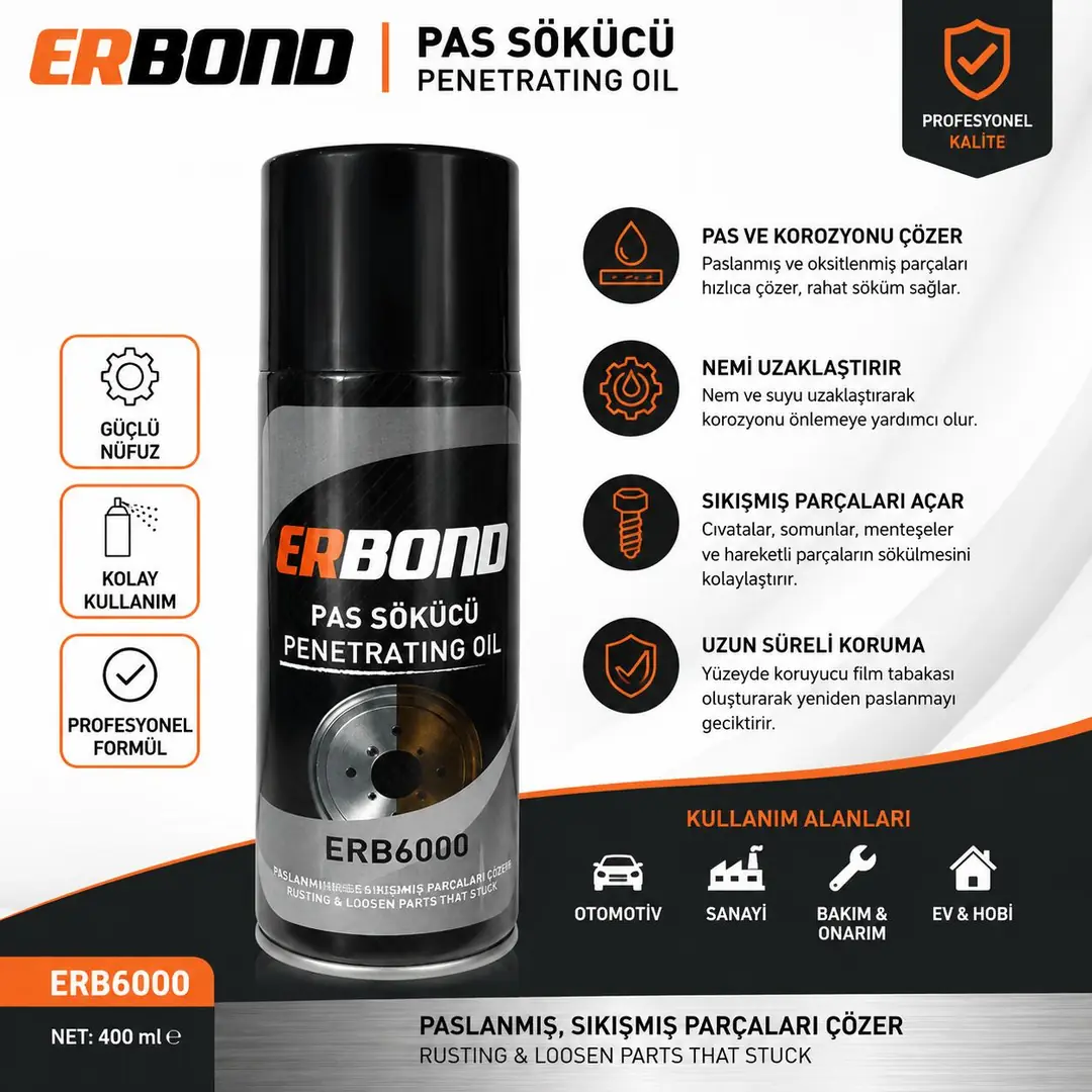 Ürün görseli: ERBOND PAS SÖKÜCÜ SPREY 200 ML