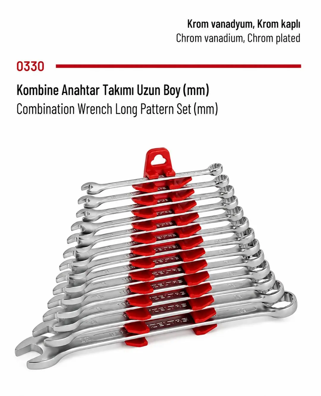 Ürün görseli: İZELTAŞ UZUN KOMBİNE ANAHTAR TAKIMI 21 PARÇA 0330002121