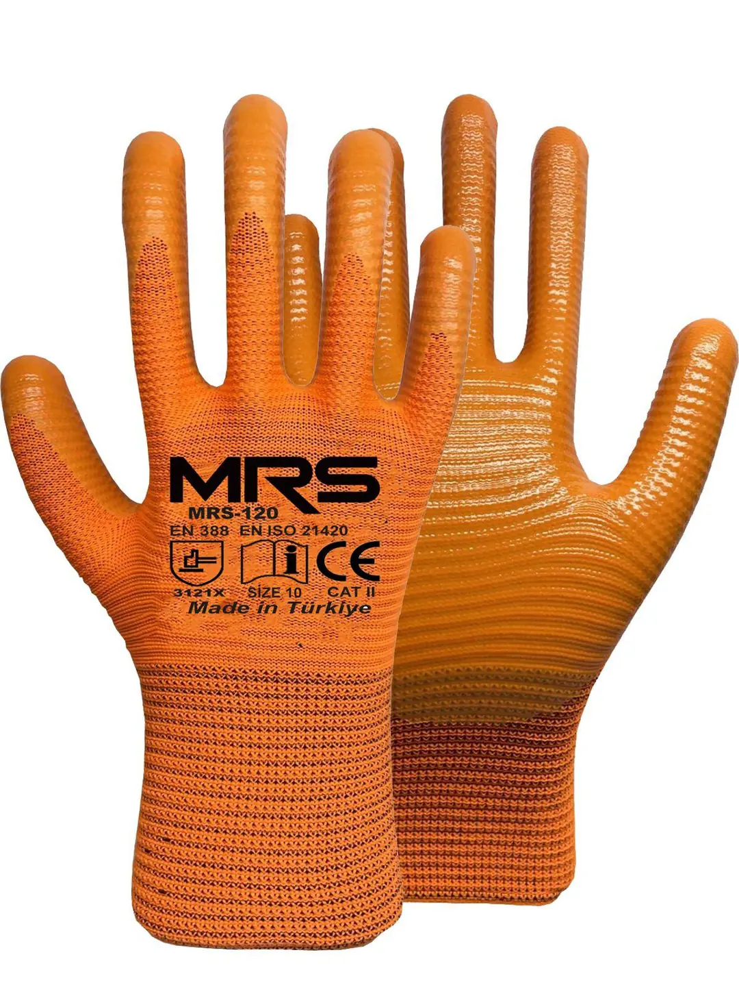 Ürün görseli: ZEBRA ELDİVEN TURUNCU MRS120 MRS