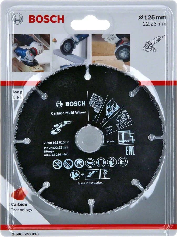 Ürün görseli: BOSCH 125 CARPİD ÇOK AMAÇLI ELMAS DİSK 2608623013