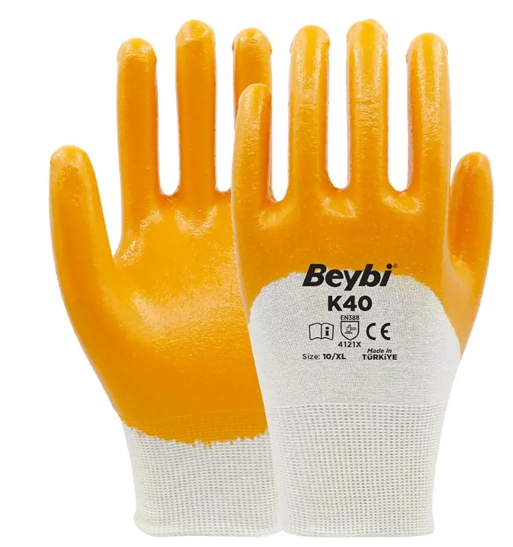 BEYBİ K40 PAMUK NİTRİL ELDİVEN