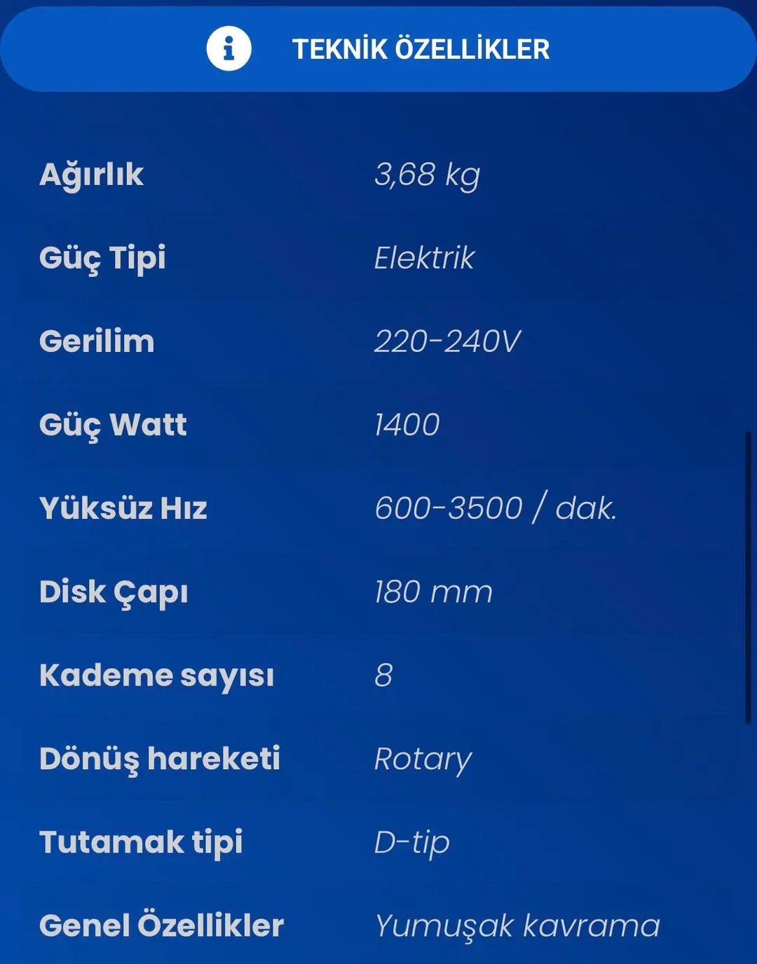 STECH END SP180 POLİSAJ MAKİNASI 1400W