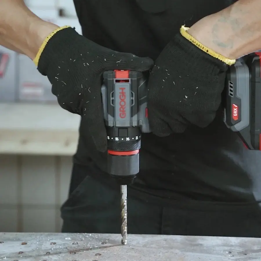 GROGH KÖMÜRSÜZ AKÜLÜ DARBELİ MATKAP 2*2.0 AH 20V GRX2022-2 BMC