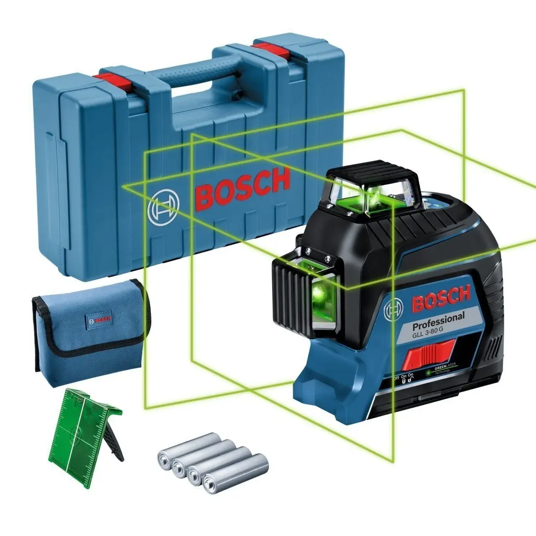 Ürün görseli: BOSCH PROFESSİONAL GLL 3-80 G ÇİZGİ LAZERİ 0601063Y00
