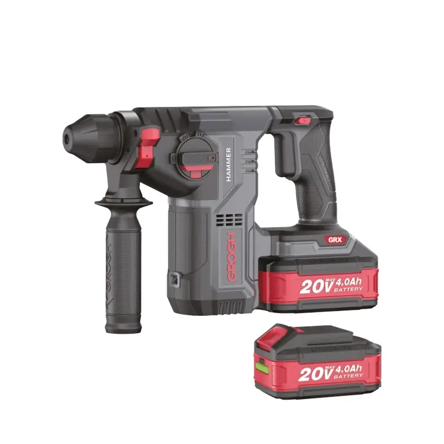 Ürün görseli: GROGH KÖMÜRSÜZ AKÜLÜ KIRICI DELİCİ 2*4.0 AH 20V GRX2063-4 BMC