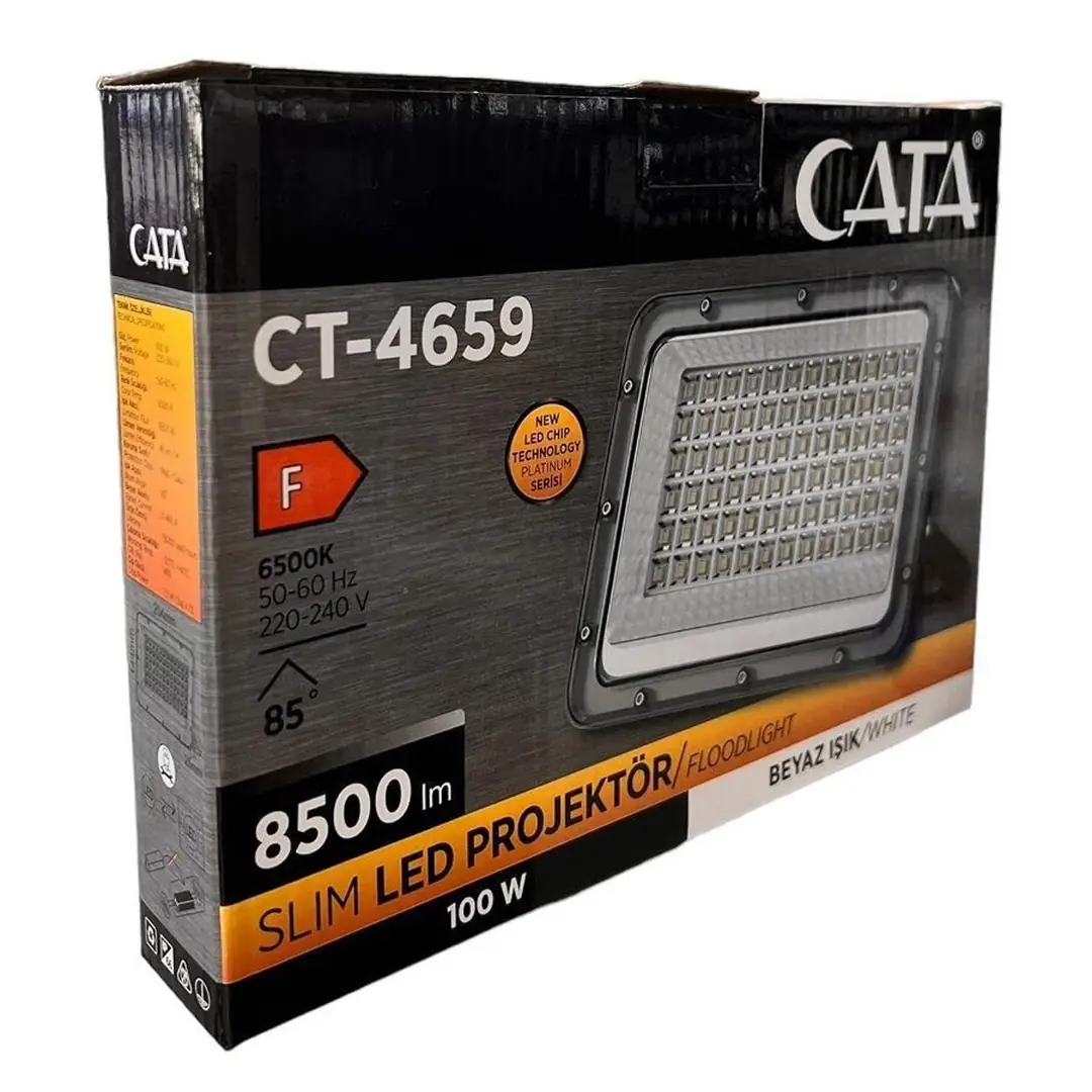 CATA 4659 100 W SLİM LED PROJEKTÖR BEYAZ IŞIK