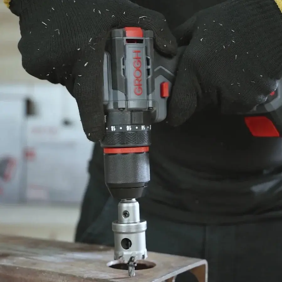 GROGH KÖMÜRSÜZ AKÜLÜ DARBELİ MATKAP 2*4.0 AH 20V GRX2022-4 BMC
