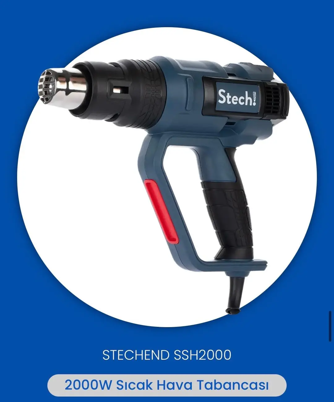 Ürün görseli: STECH END SSH2000 SICAK HAVA TABANCASI 2000W