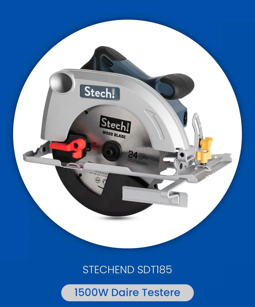 Ürün görseli: STECH END SDT185 ELEKTRİKLİ DAİRE TESTERE 1500W