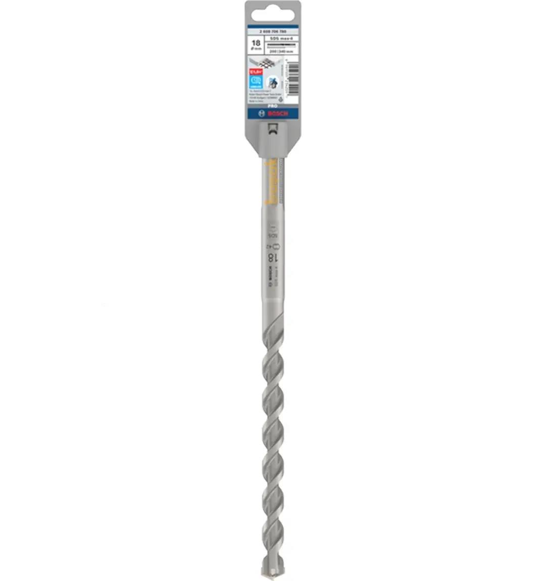 Ürün görseli: BOSCH SDS MAX-4 18 mm 200/340 2608706780