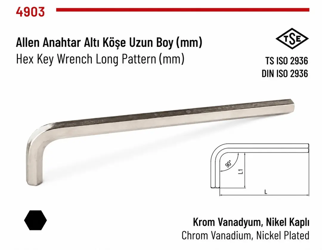 İZELTAŞ UZUN ALLEN ANAHTAR 12 mm 4903220120