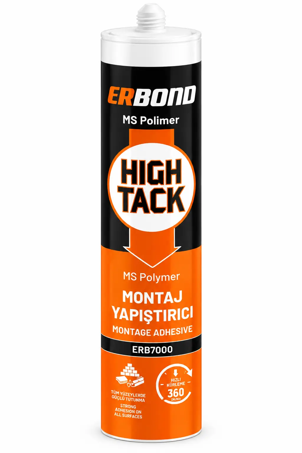 Ürün görseli: HİGH-TACK KORNİŞ SİLİKONU 290 ML ERBOND 12'Lİ
