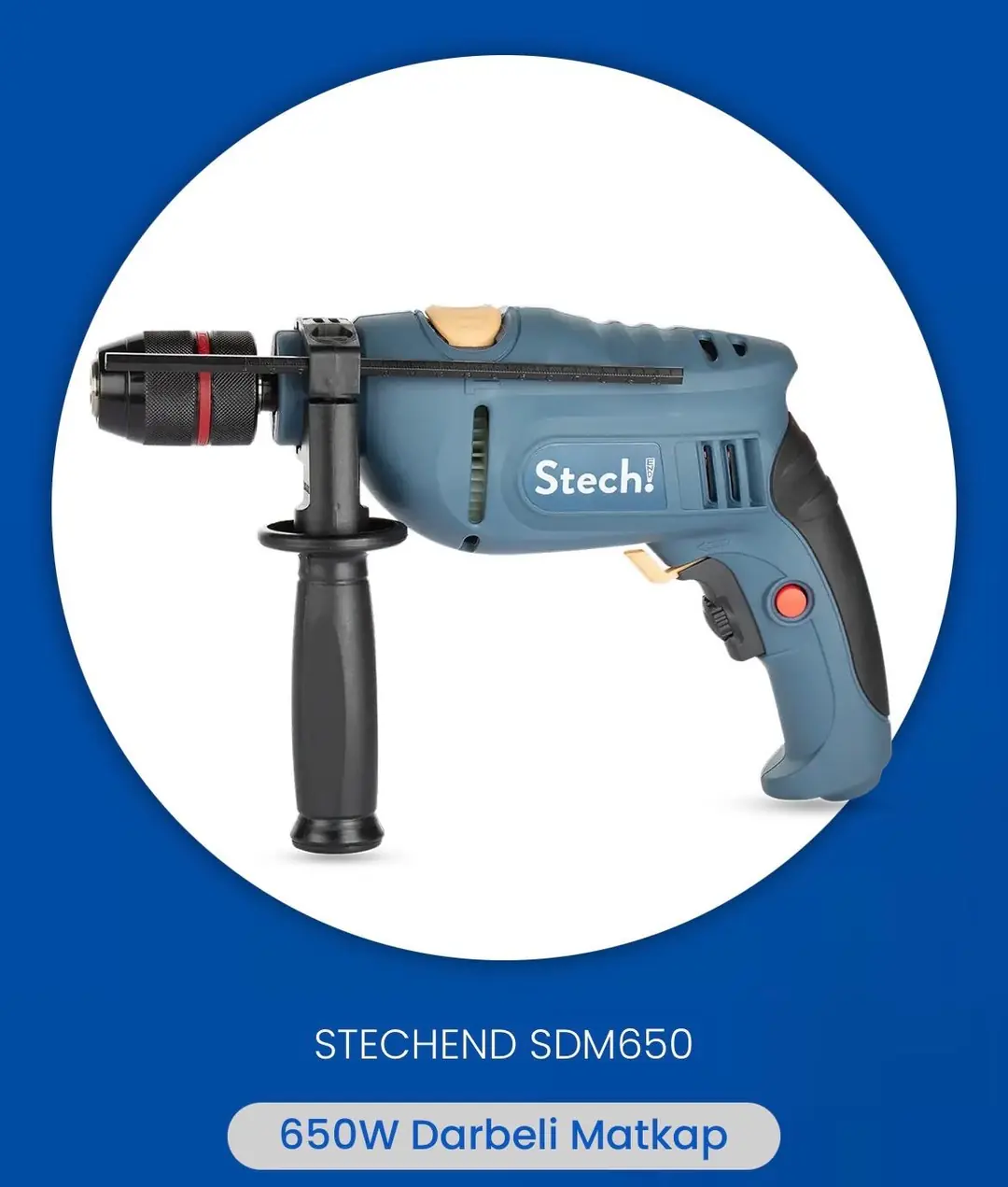 Ürün görseli: STECH END SDM650 DARBELİ MATKAP 650W
