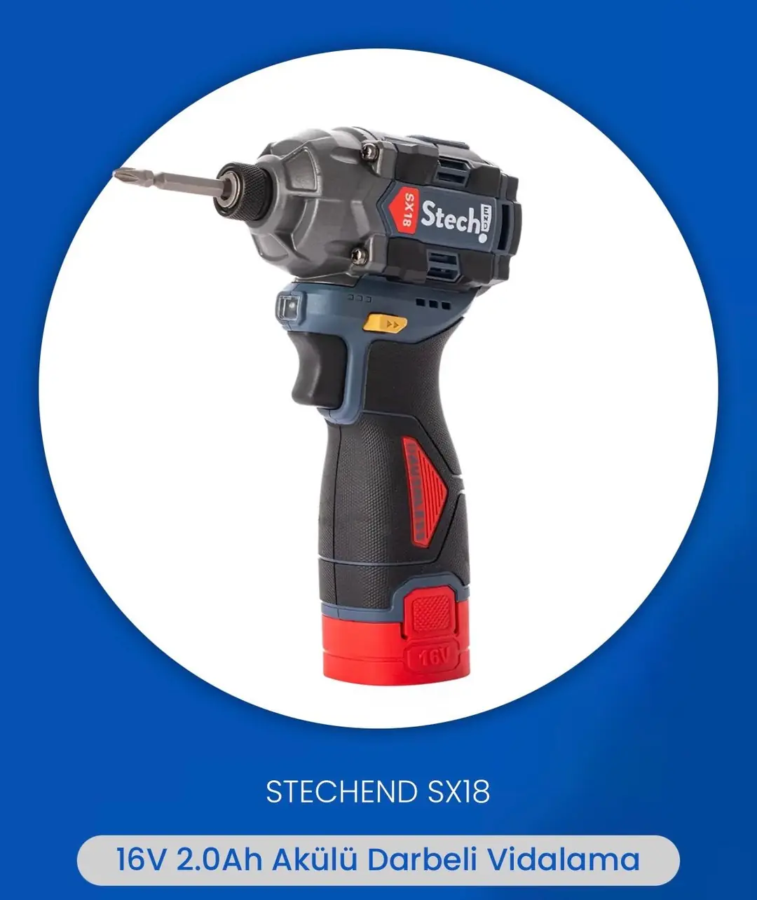 Ürün görseli: STECH END SX18 2x2 0 AH KÖMÜRSÜZ AKÜLÜ MATKAP