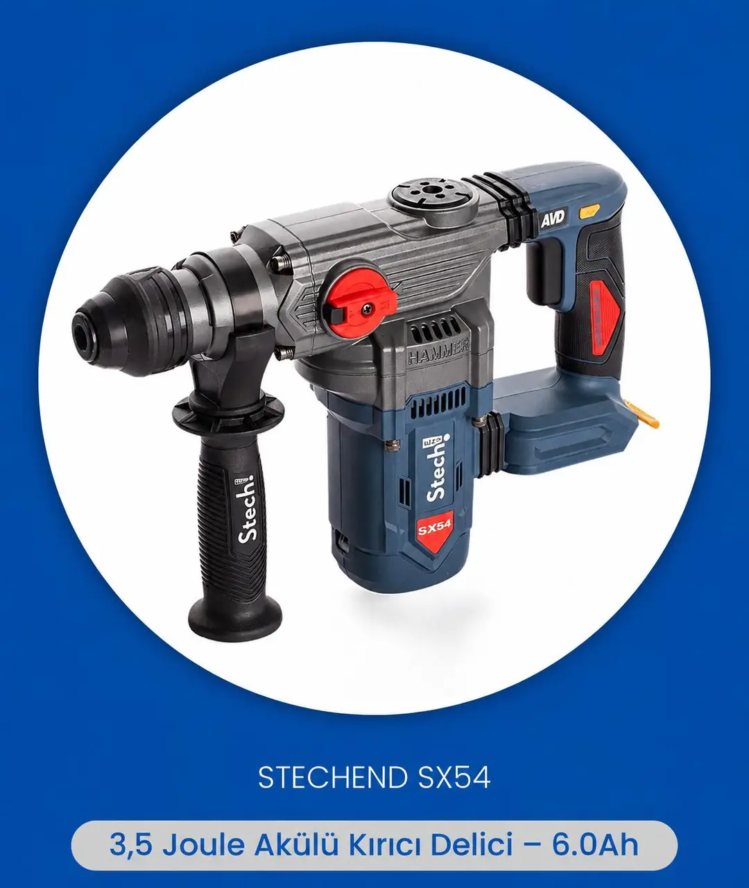 Ürün: STECH END SX54 KÖMÜRSÜZ AKÜLÜ KIRICI DELİCİ 6 30 MM 3 6 KG SOLO
