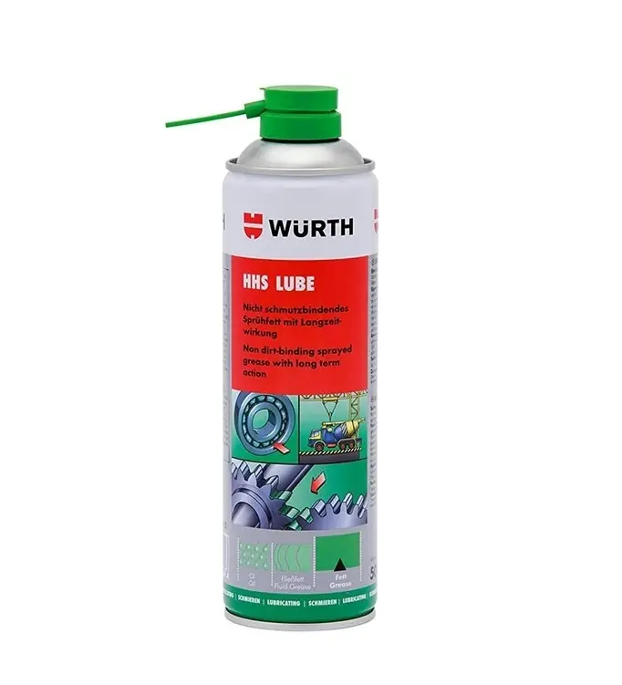 Ürün görseli: WÜRTH HHS LUBE KAPLI HALAT 500 ML ZİNCİR DİŞLİ YAĞLAMA SPREYİ