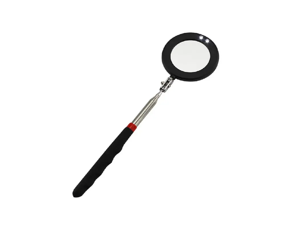 Ürün görseli: OMEGA TOOLS LEDLİ YUVARLAK TELESKOPİK AYNA EG5134