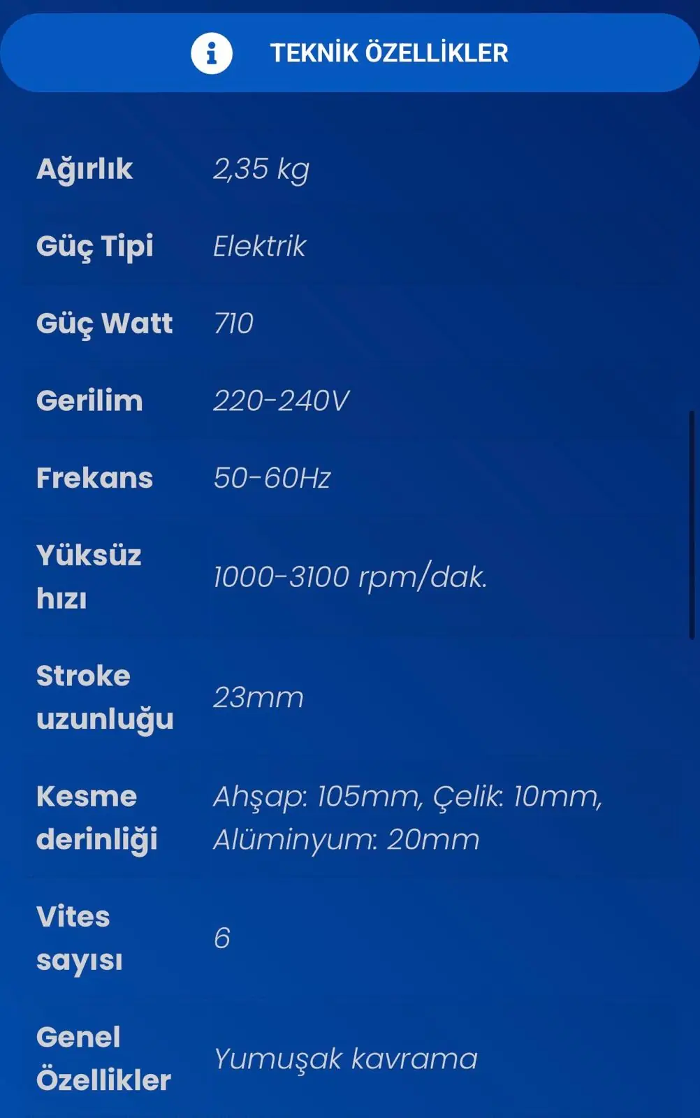 STECH END SDT105 DEKUPAJ TESTERE 710W
