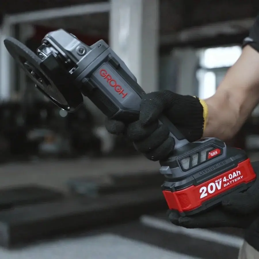 GROGH KÖMÜRSÜZ AKÜLÜ AVUÇ TAŞLAMA 2*4.0 AH 20V GRX2055-4 BMC