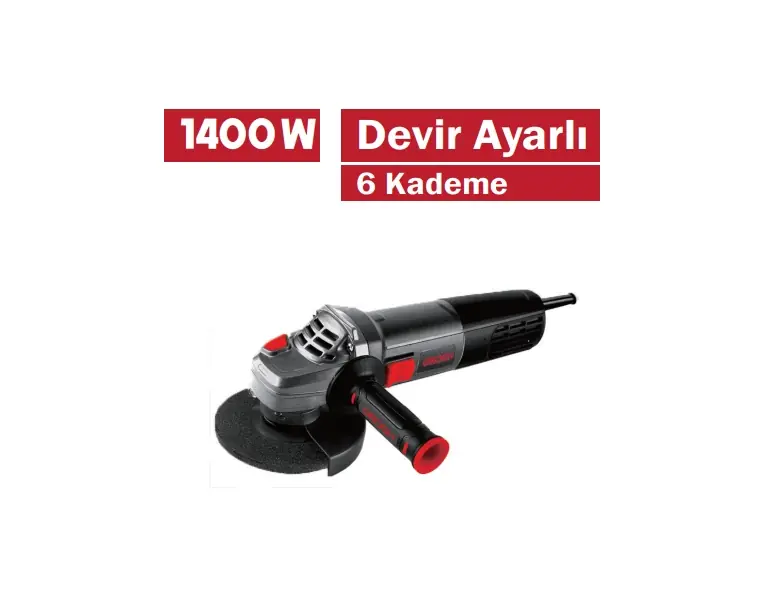 GROGH AVUÇ TAŞLAMA 1400W 125 MM GRM1014V DEVİR AYARLI 
