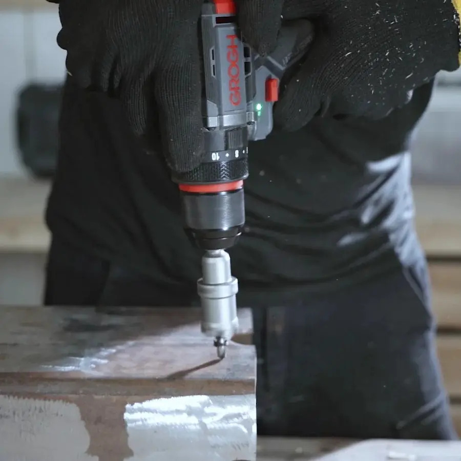 GROGH KÖMÜRSÜZ AKÜLÜ DARBELİ MATKAP 2*2.0 AH 16V GRX1634-2 BMC