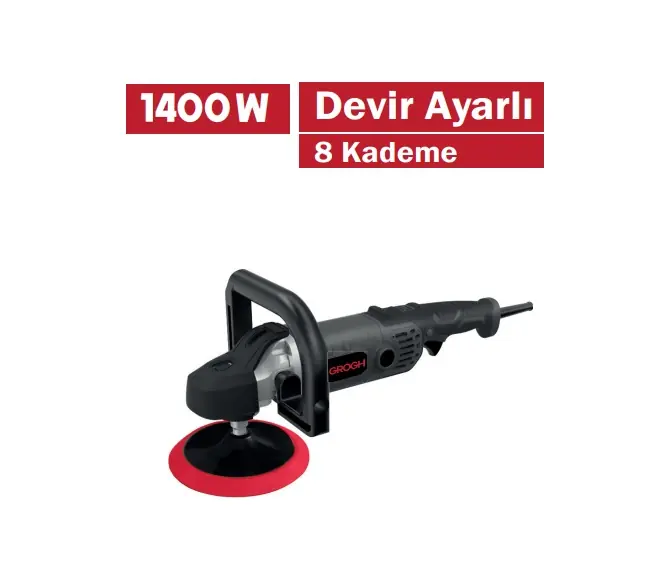 GROGH POLİSAJ MAKİNASI DEVİR AYARLI 1400W GRM1180