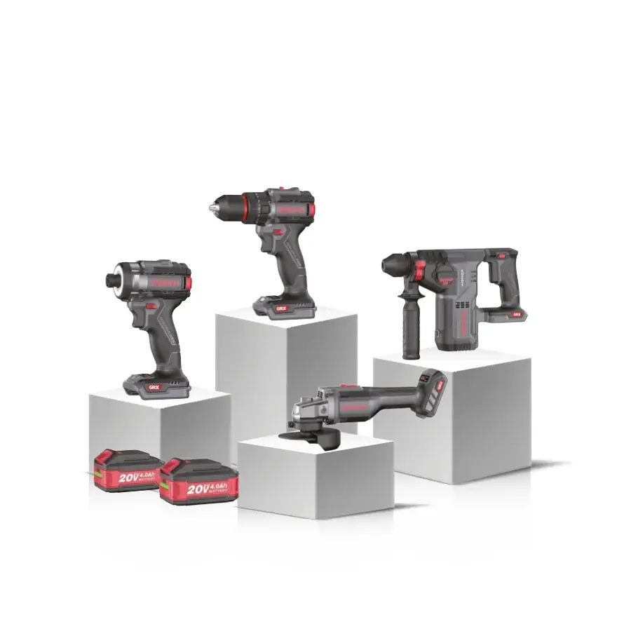 Ürün görseli: GROGH 4'LÜ COMBO AKÜLÜ SET-1 GRX9201S