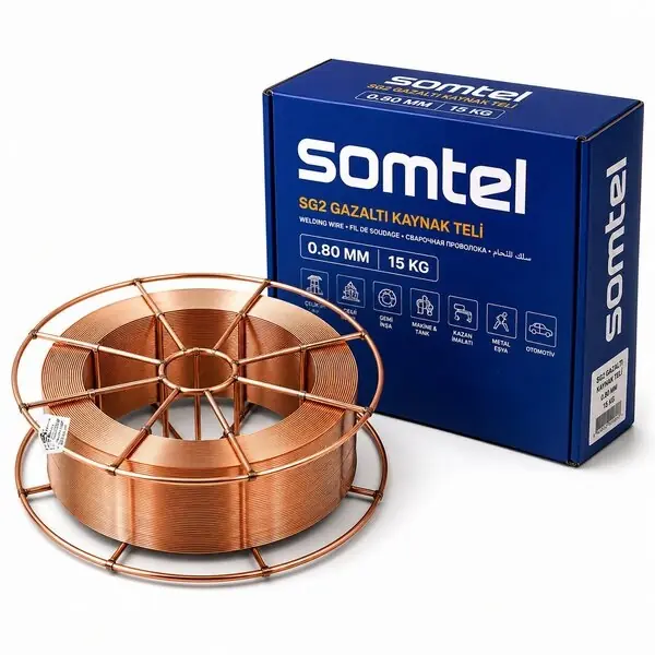 Ürün görseli: SOMTEL GAZALTI KAYNAK TELİ SG2 0.80 mm 15 KG