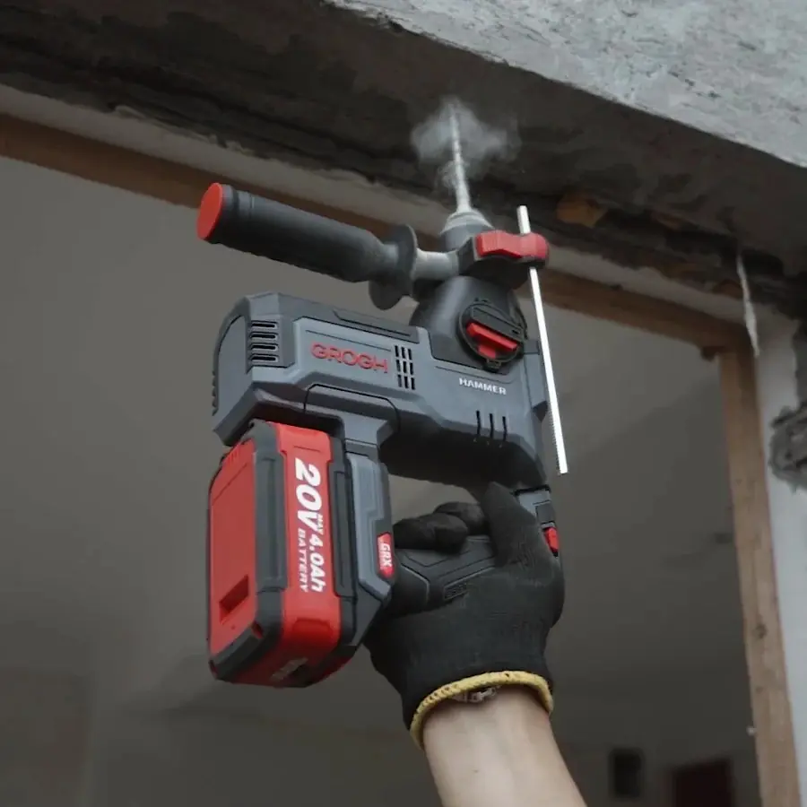 GROGH KÖMÜRSÜZ AKÜLÜ KIRICI DELİCİ 2*4.0 AH 20V GRX2063-4 BMC