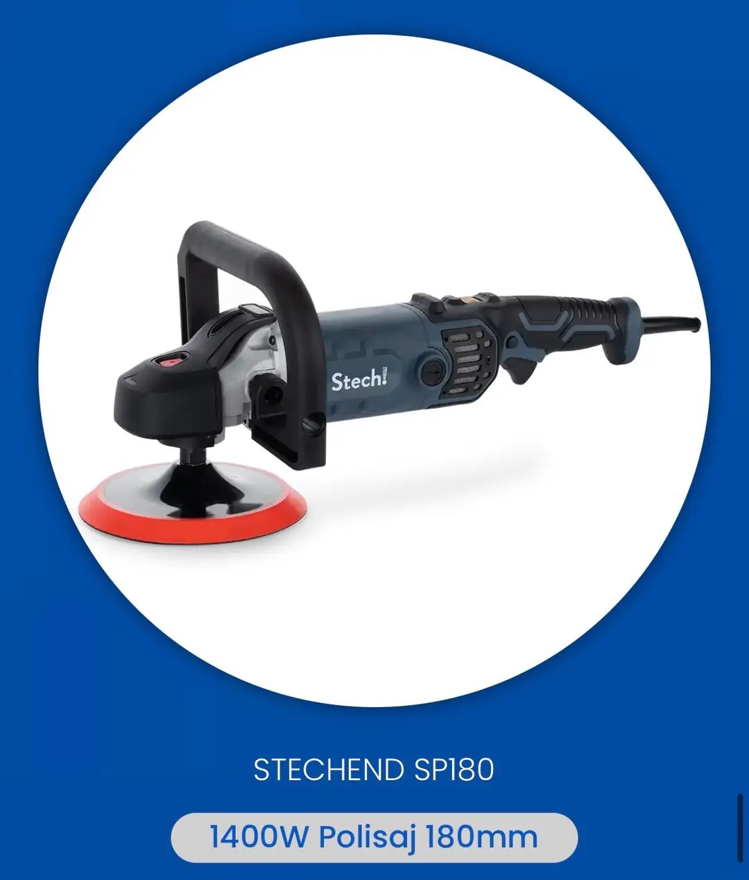 Ürün görseli: STECH END SP180 POLİSAJ MAKİNASI 1400W