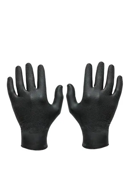 Ürün görseli: SİYAH LATEKS NİTRİL ELDİVEN 1 ADET MG GLOVES