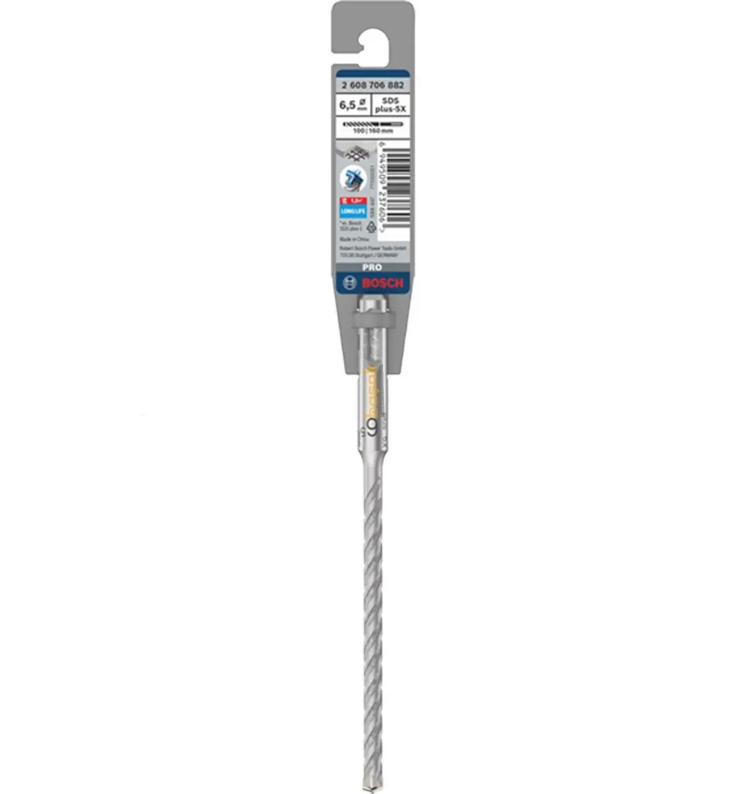 Ürün görseli: BOSCH SDS PLUS-5X 6 5 mm 100/160 2608706882