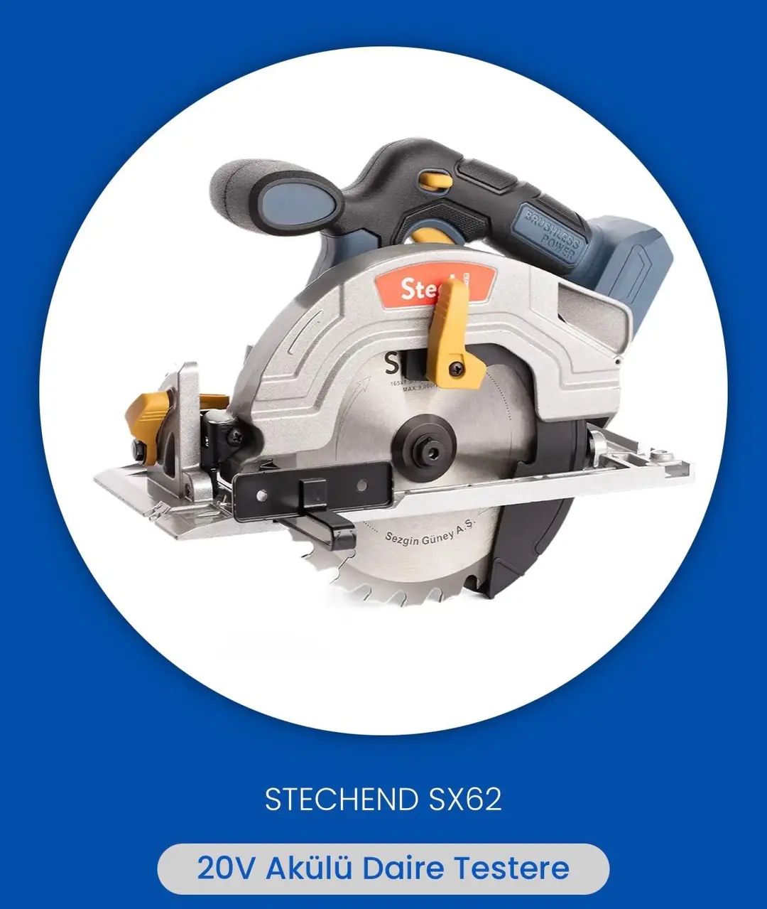 Ürün görseli: STECH END SX62 AKÜLÜ DAİRE TESTERE SOLO