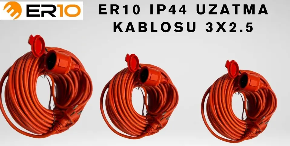 Ürün görseli: IP44 UZATMA KABLOSU 3x2,5 40 METRE ER10