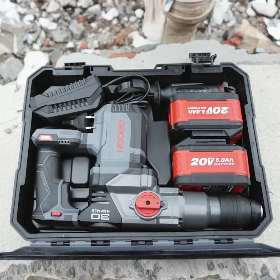 GROGH KÖMÜRSÜZ AKÜLÜ KIRICI DELİCİ 2*6.0 AH 20V GRX2065-6 BMC
